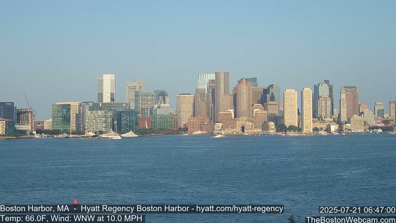 Boston Harbor, Massachusetts  Live Cam - Boston, Massachusetts, USA
