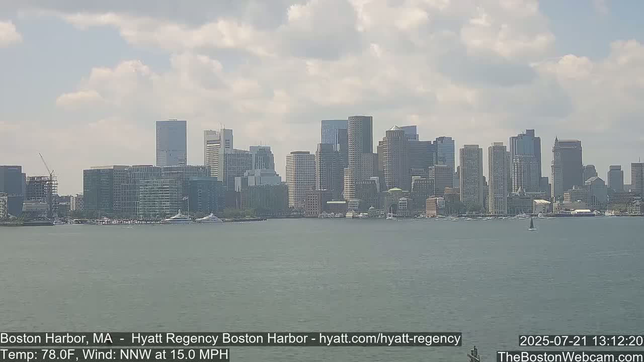 Boston Harbor, Massachusetts  Live Cam - Boston, Massachusetts, USA