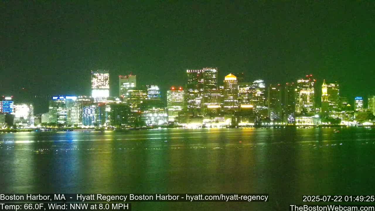 Boston Harbor, Massachusetts  Live Cam - Boston, Massachusetts, USA