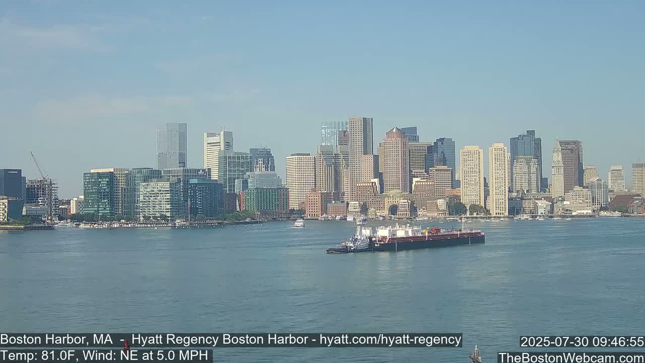 Boston Harbor, Massachusetts  Live Cam - Boston, Massachusetts, USA