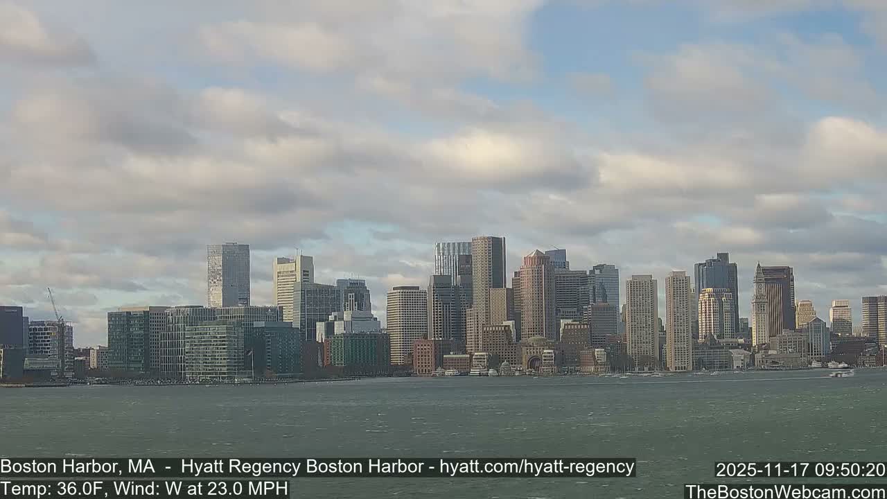 Boston Harbor, Massachusetts  Live Cam - Boston, Massachusetts, USA