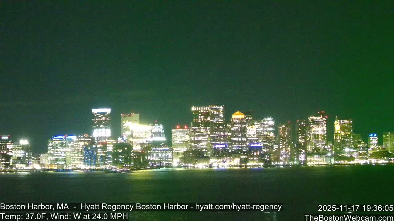 Boston Harbor, Massachusetts  Live Cam - Boston, Massachusetts, USA