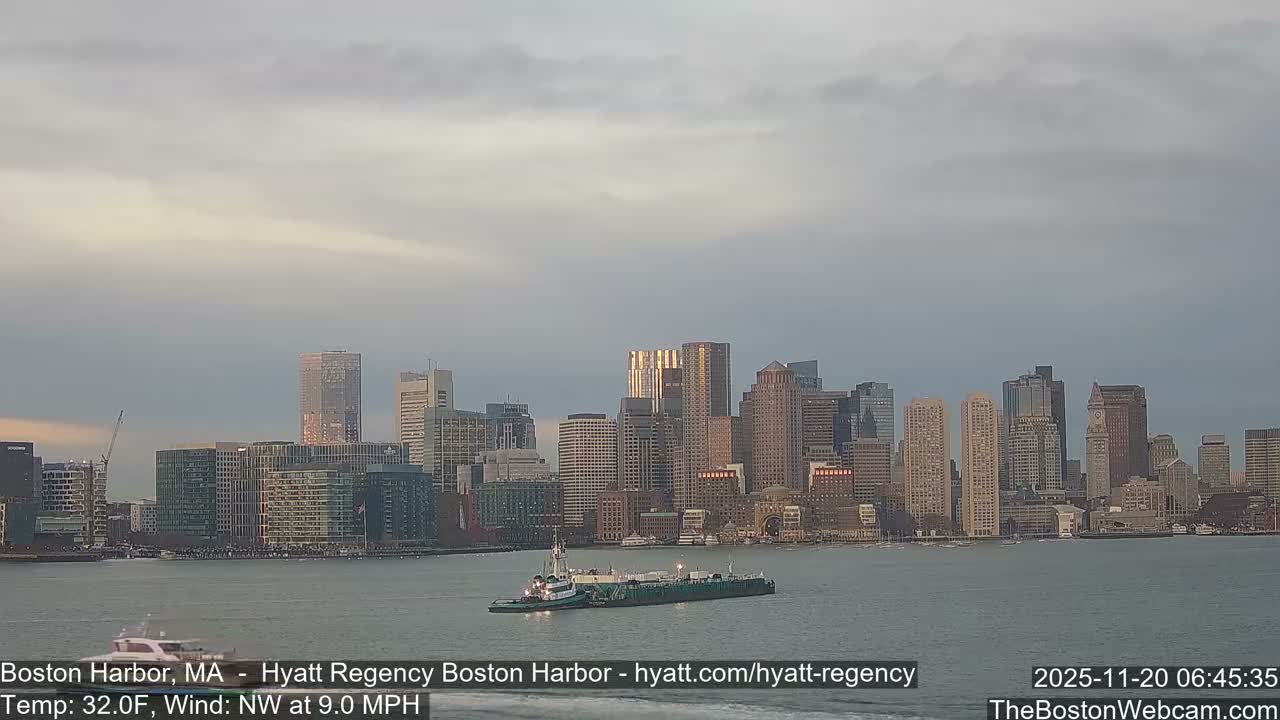 Boston Harbor, Massachusetts  Live Cam - Boston, Massachusetts, USA