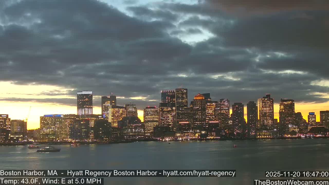 Boston Harbor, Massachusetts  Live Cam - Boston, Massachusetts, USA