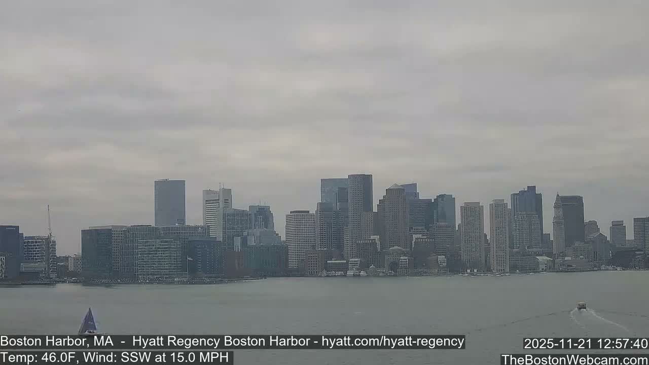 Boston Harbor, Massachusetts  Live Cam - Boston, Massachusetts, USA