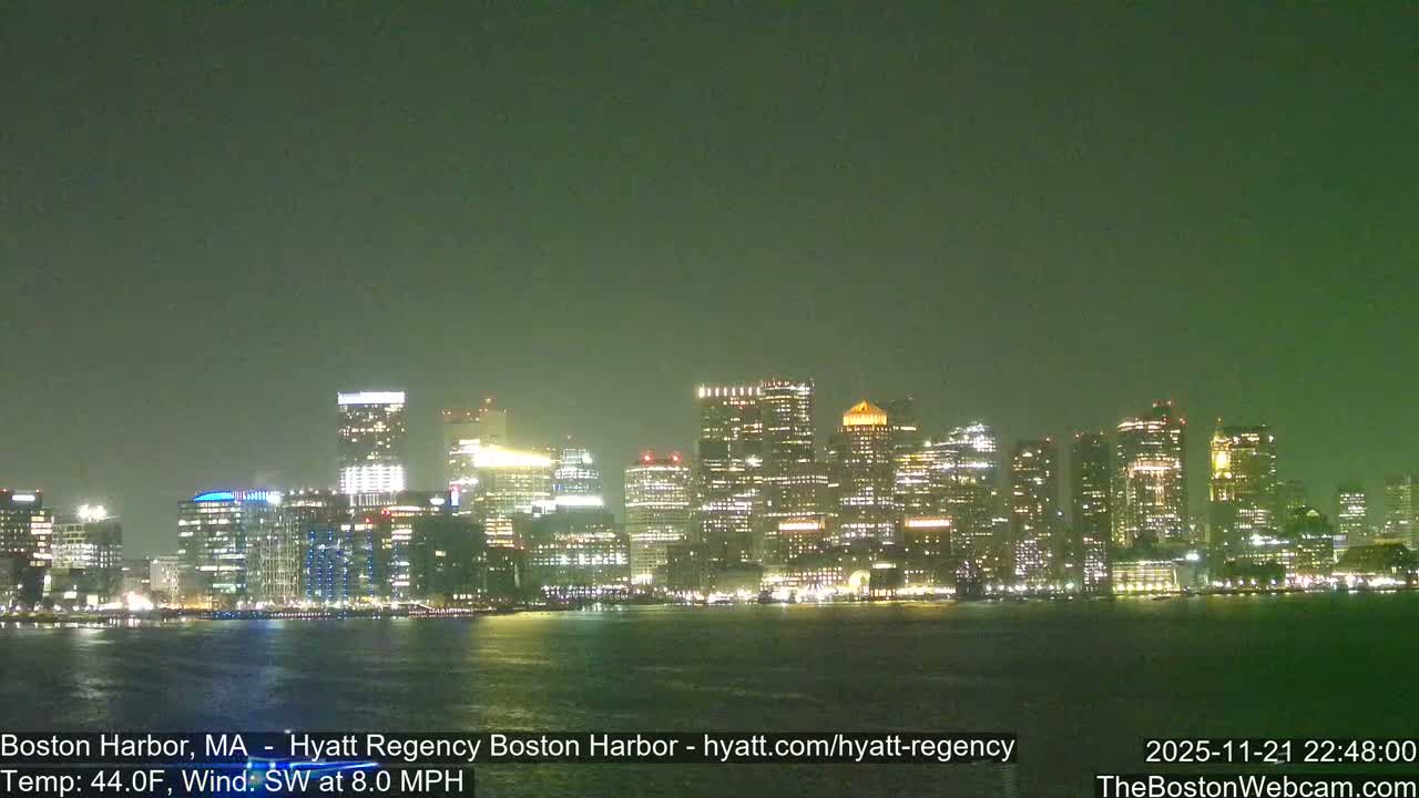 Boston Harbor, Massachusetts  Live Cam - Boston, Massachusetts, USA