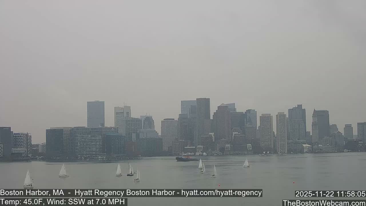 Boston Harbor, Massachusetts  Live Cam - Boston, Massachusetts, USA