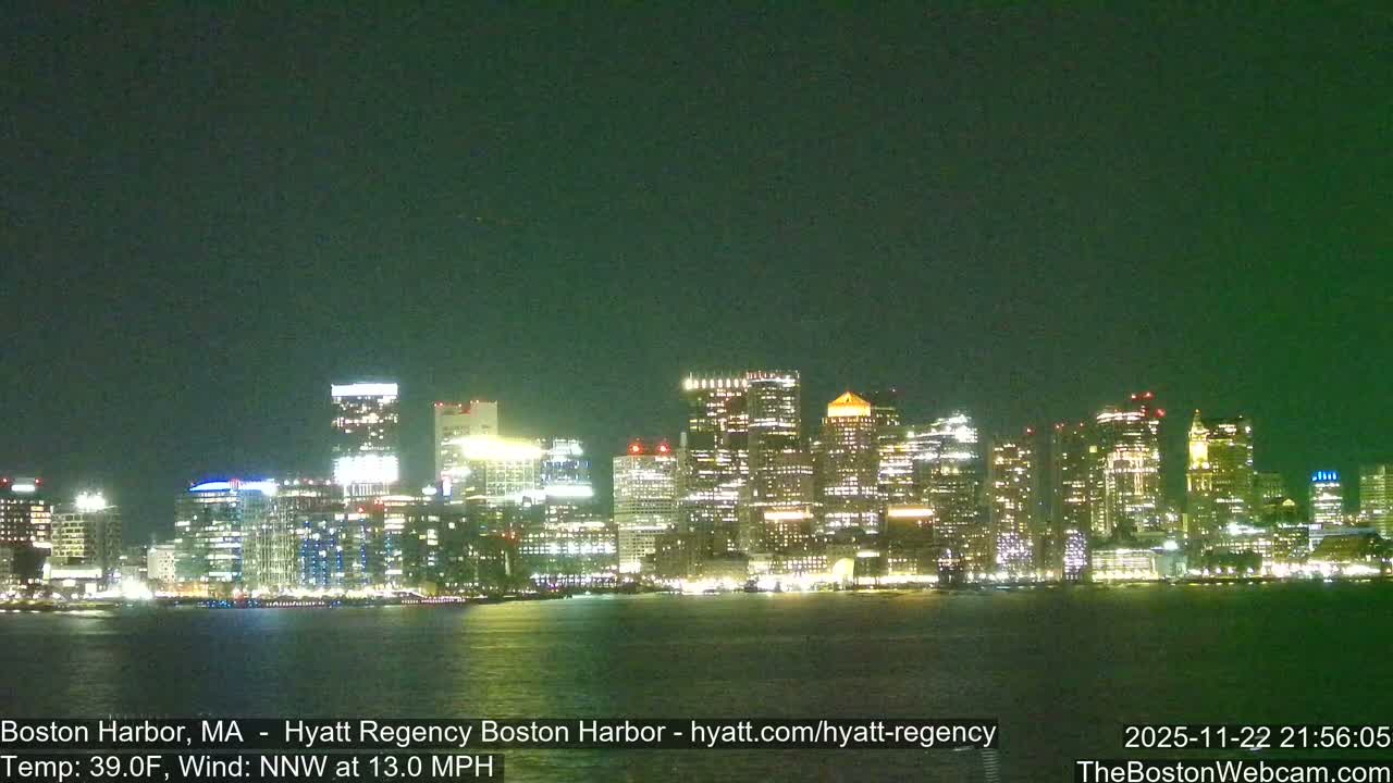 Boston Harbor, Massachusetts  Live Cam - Boston, Massachusetts, USA