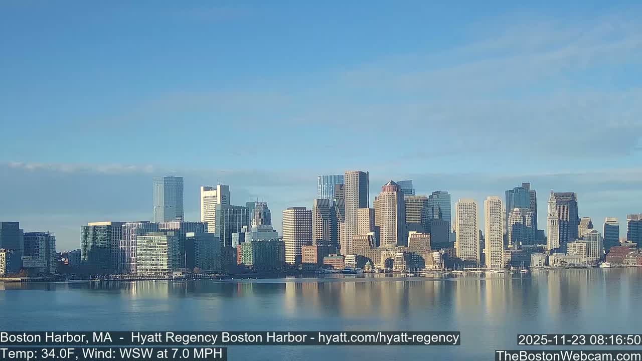 Boston Harbor, Massachusetts  Live Cam - Boston, Massachusetts, USA