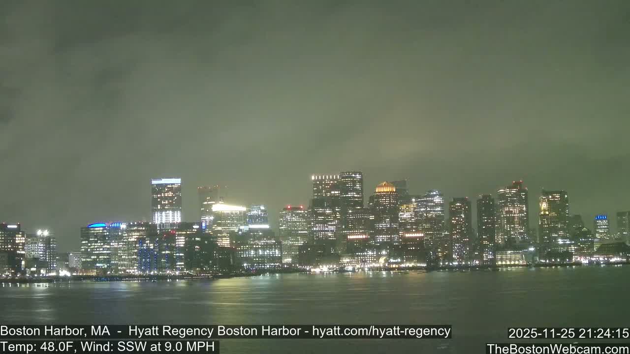 Boston Harbor, Massachusetts  Live Cam - Boston, Massachusetts, USA
