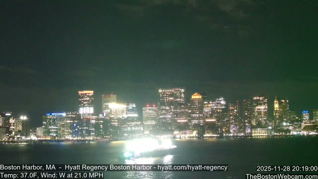 Boston Harbor, Massachusetts  Live Cam - Boston, Massachusetts, USA