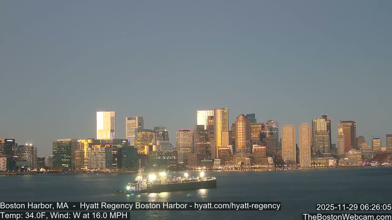 Boston Harbor, Massachusetts  Live Cam - Boston, Massachusetts, USA