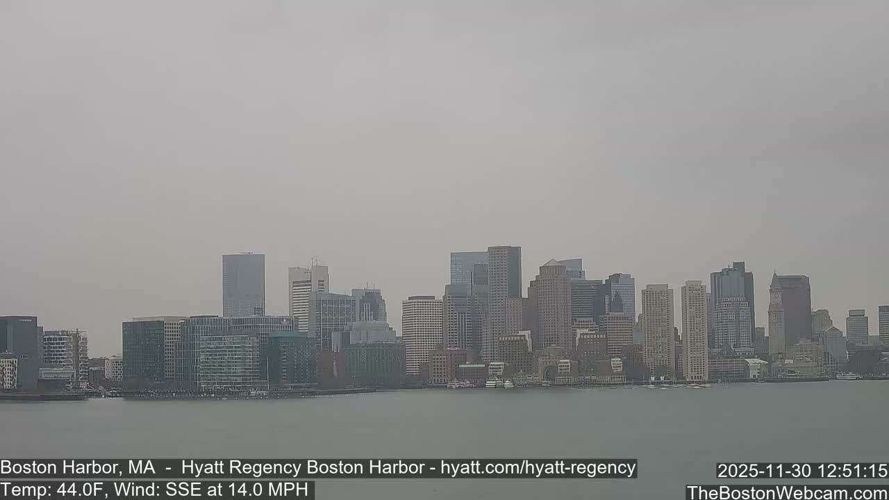 Boston Harbor, Massachusetts  Live Cam - Boston, Massachusetts, USA