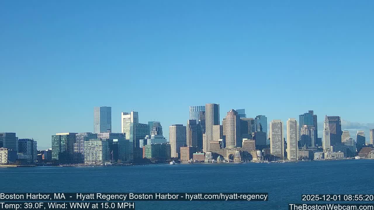 Boston Harbor, Massachusetts  Live Cam - Boston, Massachusetts, USA