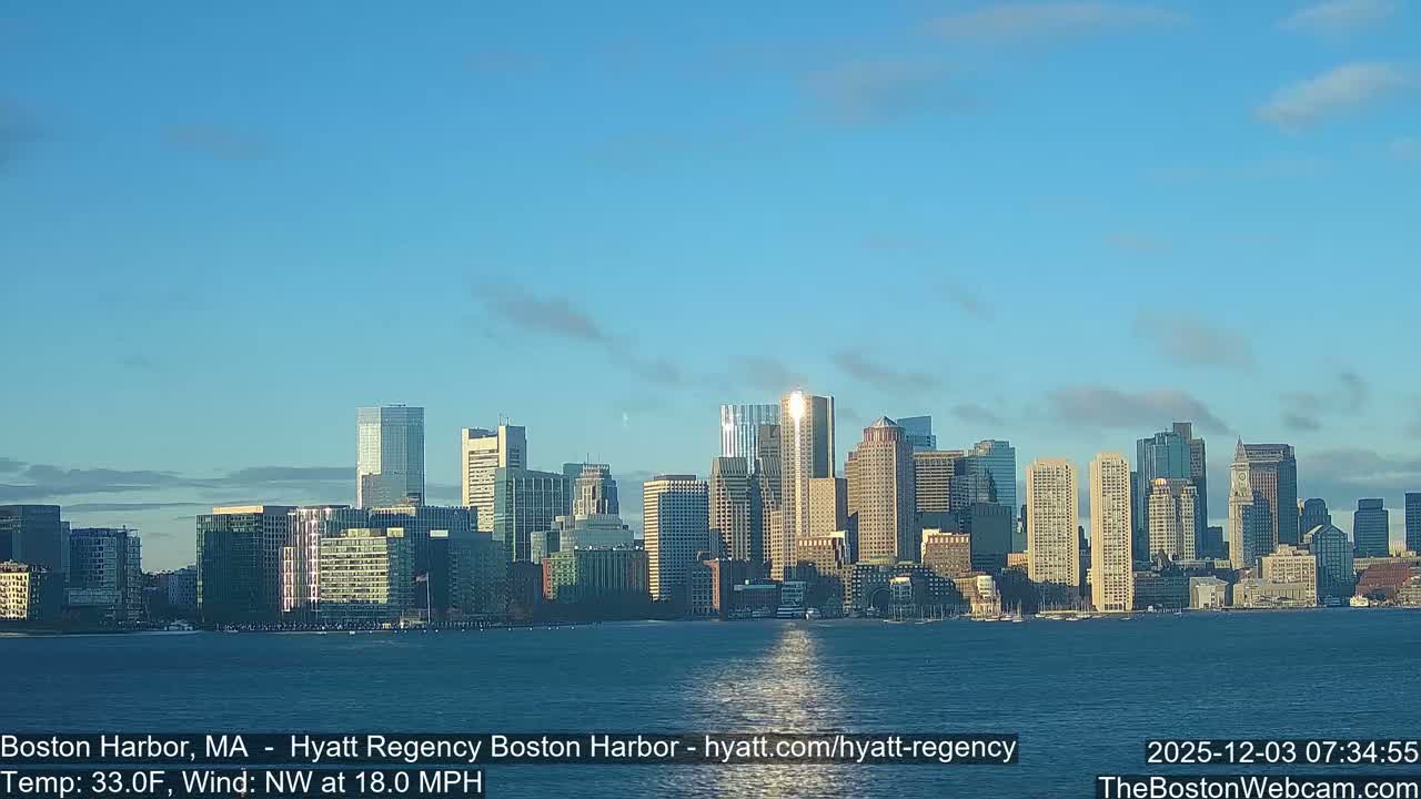 Boston Harbor, Massachusetts  Live Cam - Boston, Massachusetts, USA