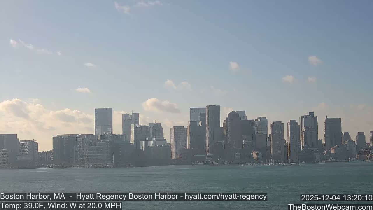Boston Harbor, Massachusetts  Live Cam - Boston, Massachusetts, USA