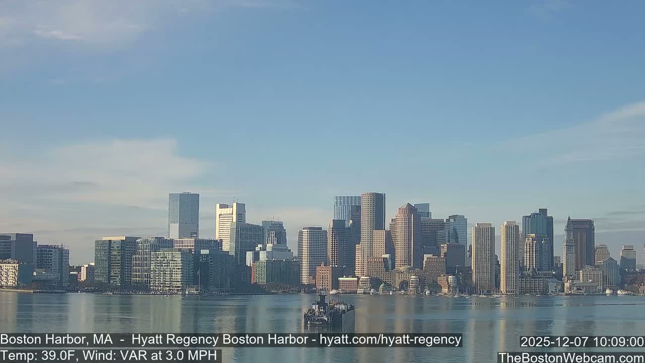 Boston Harbor, Massachusetts  Live Cam - Boston, Massachusetts, USA