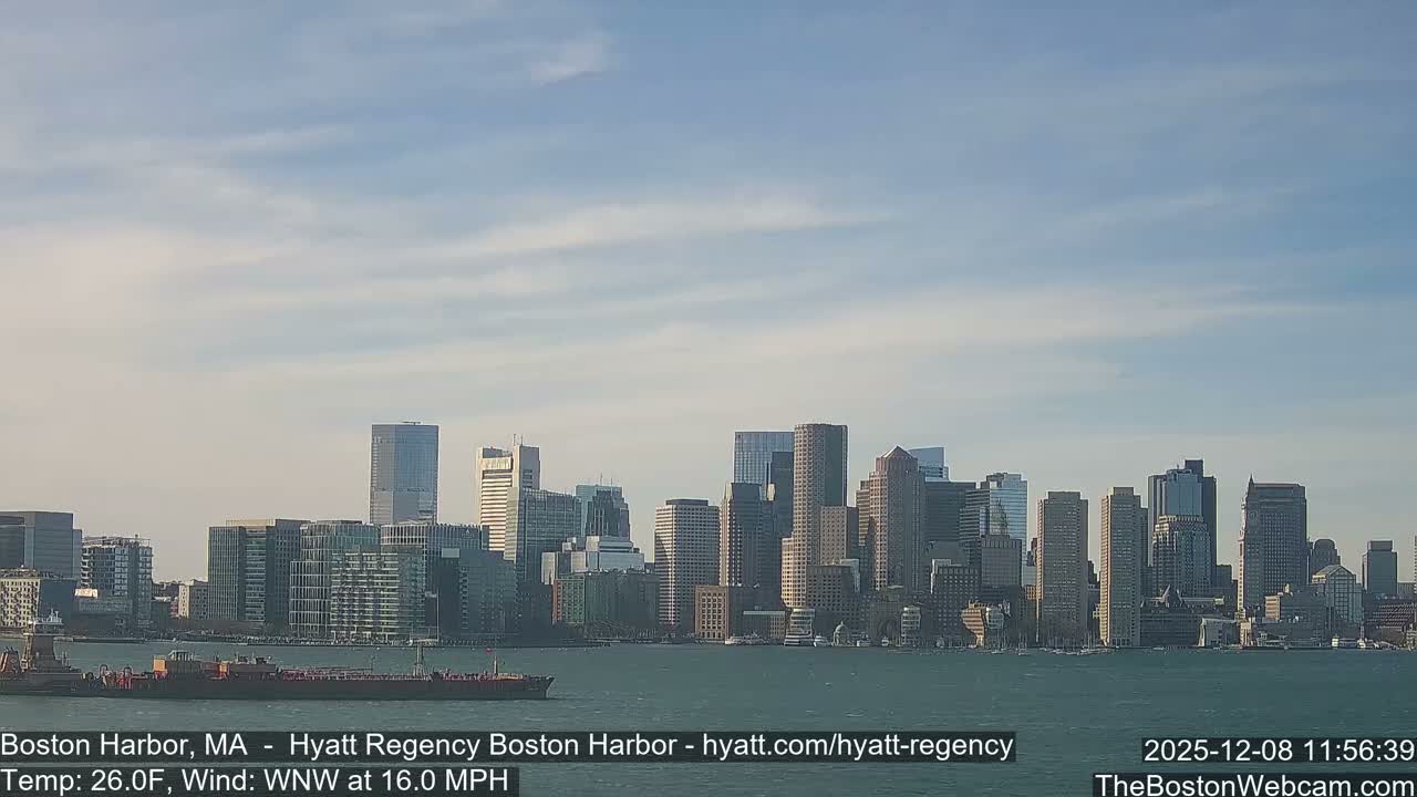 Boston Harbor, Massachusetts  Live Cam - Boston, Massachusetts, USA