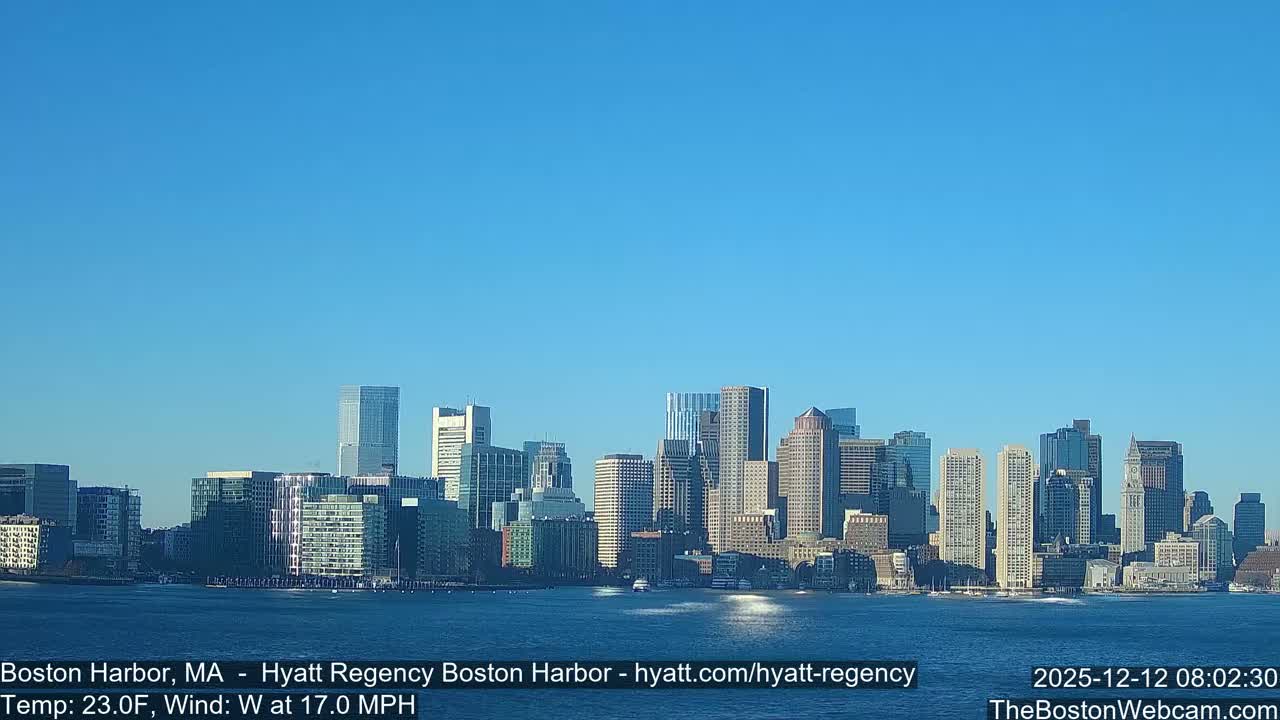 Boston Harbor, Massachusetts  Live Cam - Boston, Massachusetts, USA