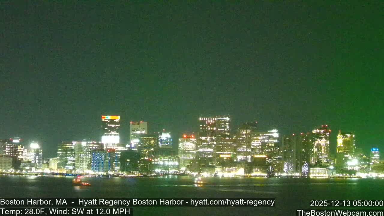 Boston Harbor, Massachusetts  Live Cam - Boston, Massachusetts, USA