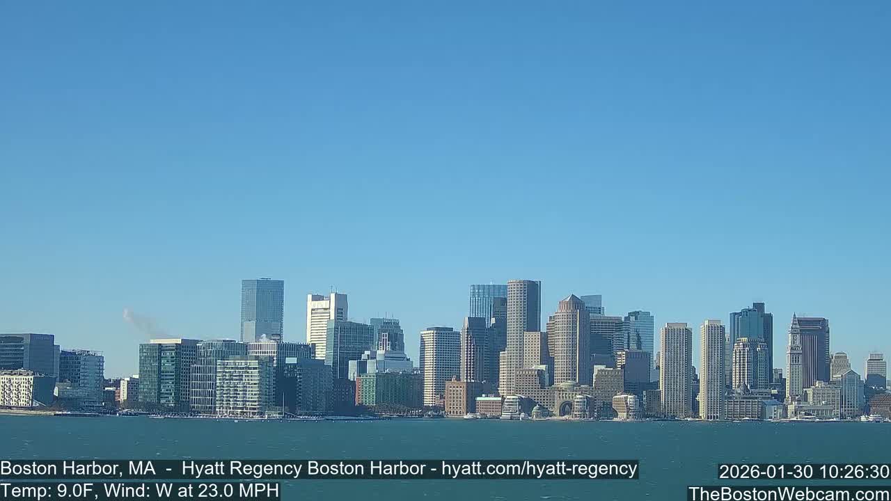 Boston Harbor, Massachusetts  Live Cam - Boston, Massachusetts, USA