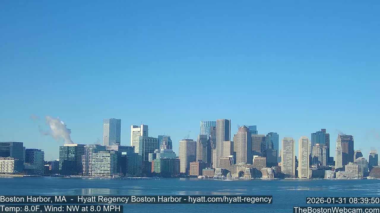 Boston Harbor, Massachusetts  Live Cam - Boston, Massachusetts, USA