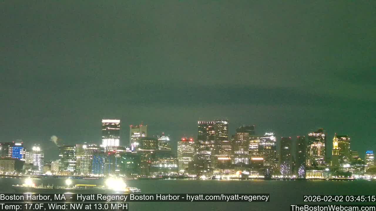Boston Harbor, Massachusetts  Live Cam - Boston, Massachusetts, USA