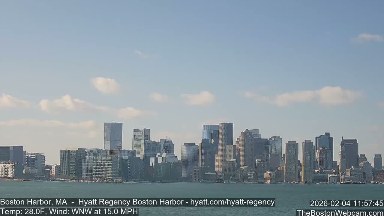 Boston Harbor, Massachusetts  Live Cam - Boston, Massachusetts, USA