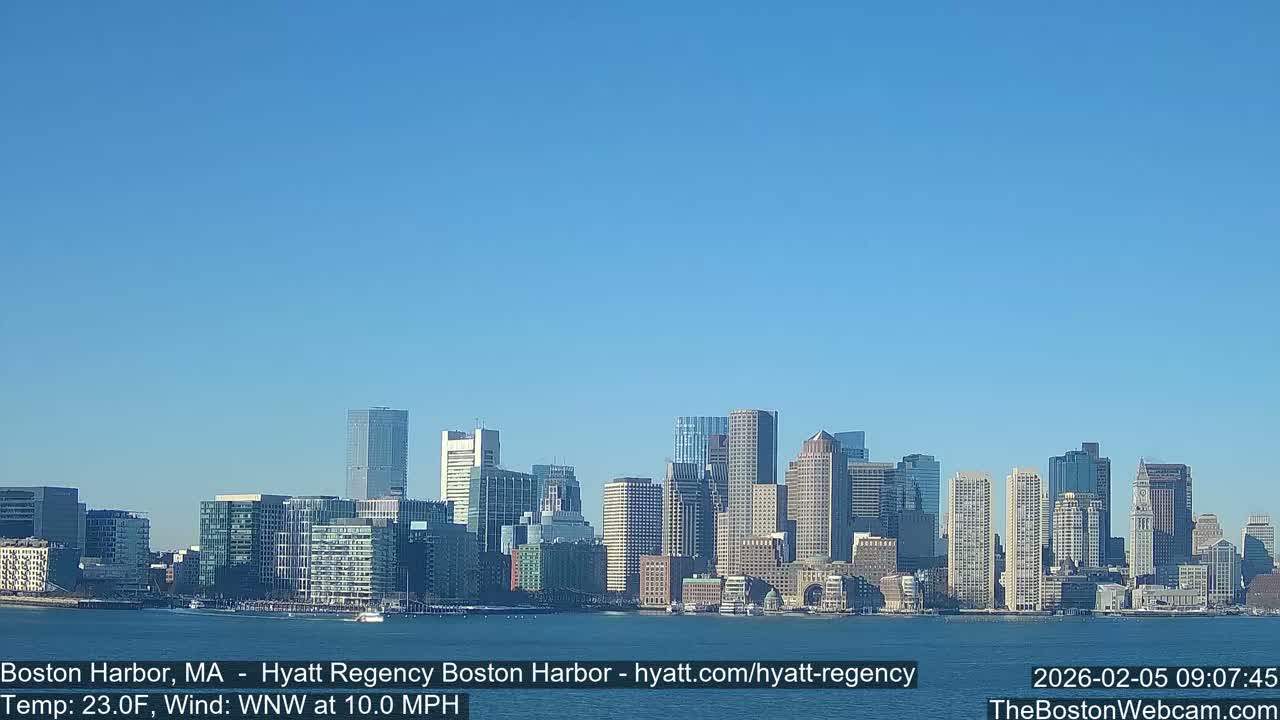 Boston Harbor, Massachusetts  Live Cam - Boston, Massachusetts, USA
