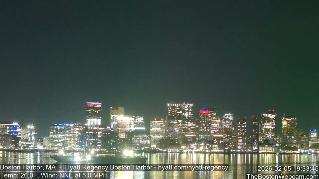 Boston Harbor, Massachusetts  Live Cam - Boston, Massachusetts, USA
