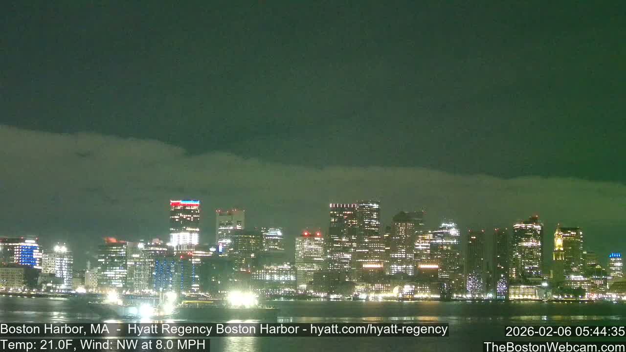 Boston Harbor, Massachusetts  Live Cam - Boston, Massachusetts, USA