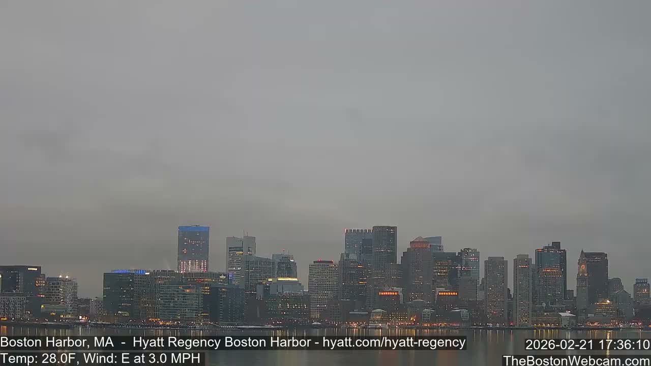 Boston Harbor, Massachusetts  Live Cam - Boston, Massachusetts, USA
