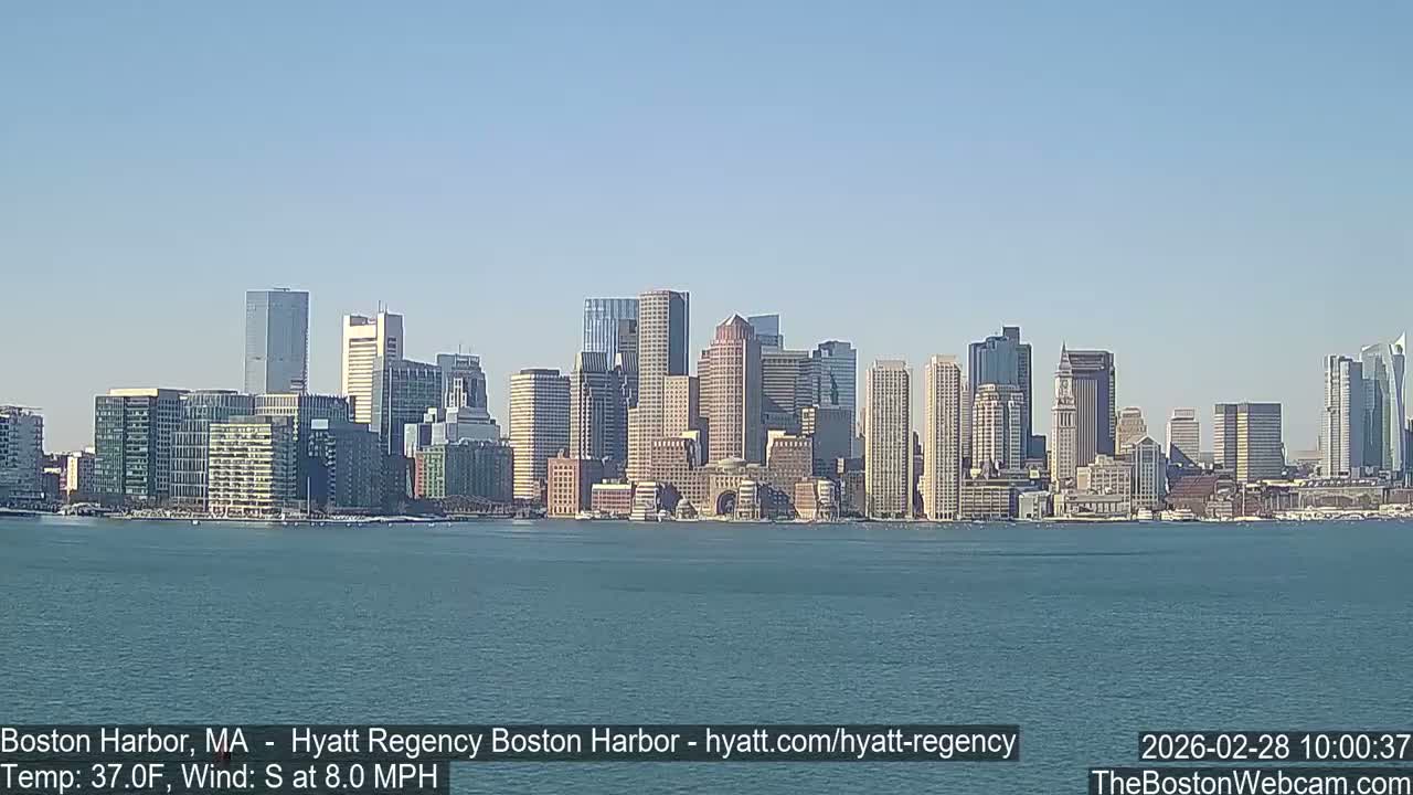 Boston Harbor, Massachusetts  Live Cam - Boston, Massachusetts, USA