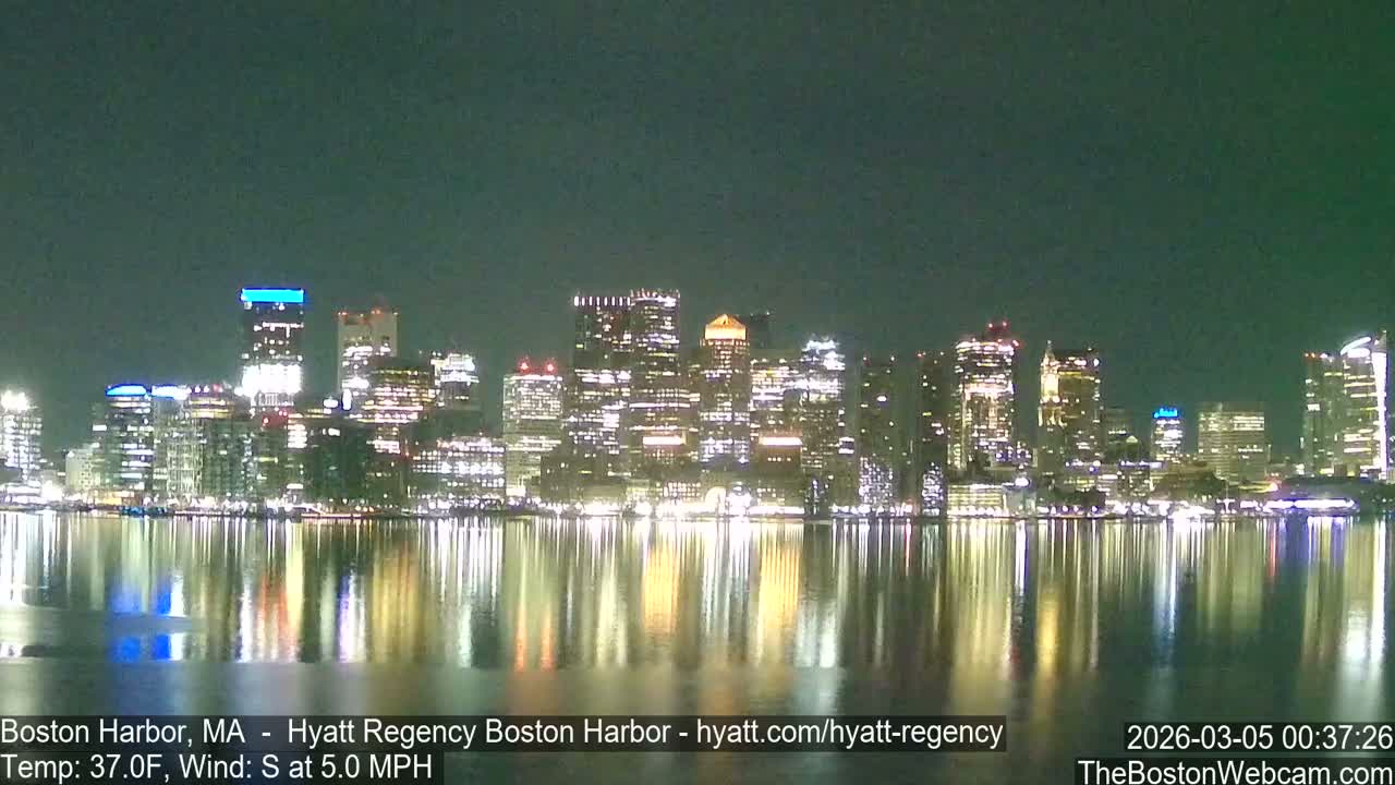 Boston Harbor, Massachusetts  Live Cam - Boston, Massachusetts, USA