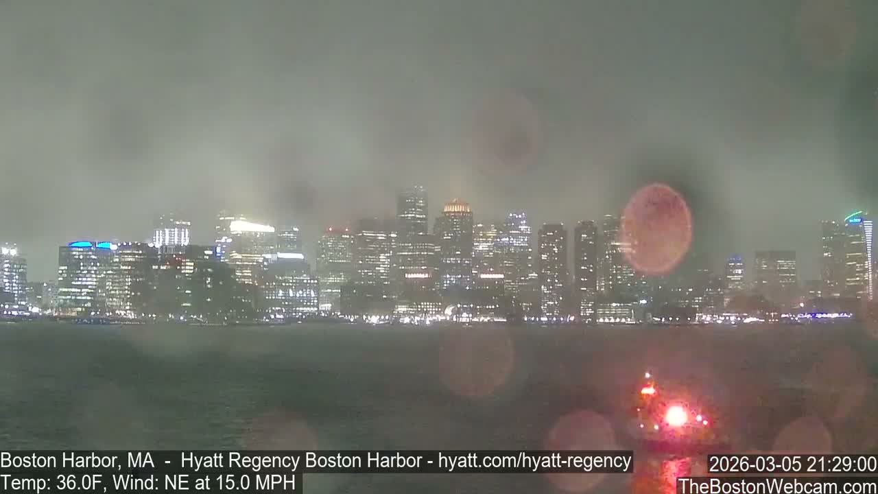 Boston Harbor, Massachusetts  Live Cam - Boston, Massachusetts, USA