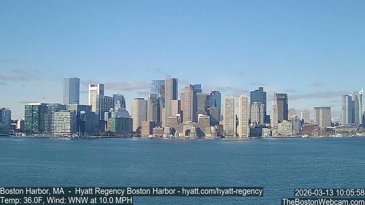 Boston Harbor, Massachusetts  Live Cam - Boston, Massachusetts, USA