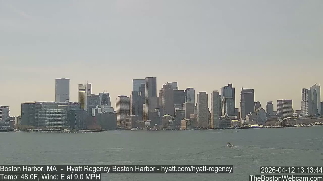 Boston Harbor, Massachusetts  Live Cam - Boston, Massachusetts, USA