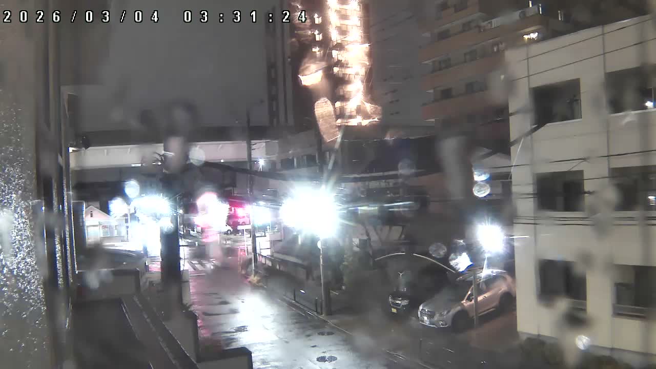 Tokyo, Yazaike, Ogubashi-Dori Avenue / Yazaike 3  Intersection & Nippori Toneri Liner 3. km Viaduct towrads South  ( 東京・谷在家・尾久橋通り / 谷在家3交差点＆日暮里舎人ライナー高架橋 ) Live Cam -  1 Chome, Yazaike, Adachi-ku, Tokyo, Kanto, Honshu, Japan