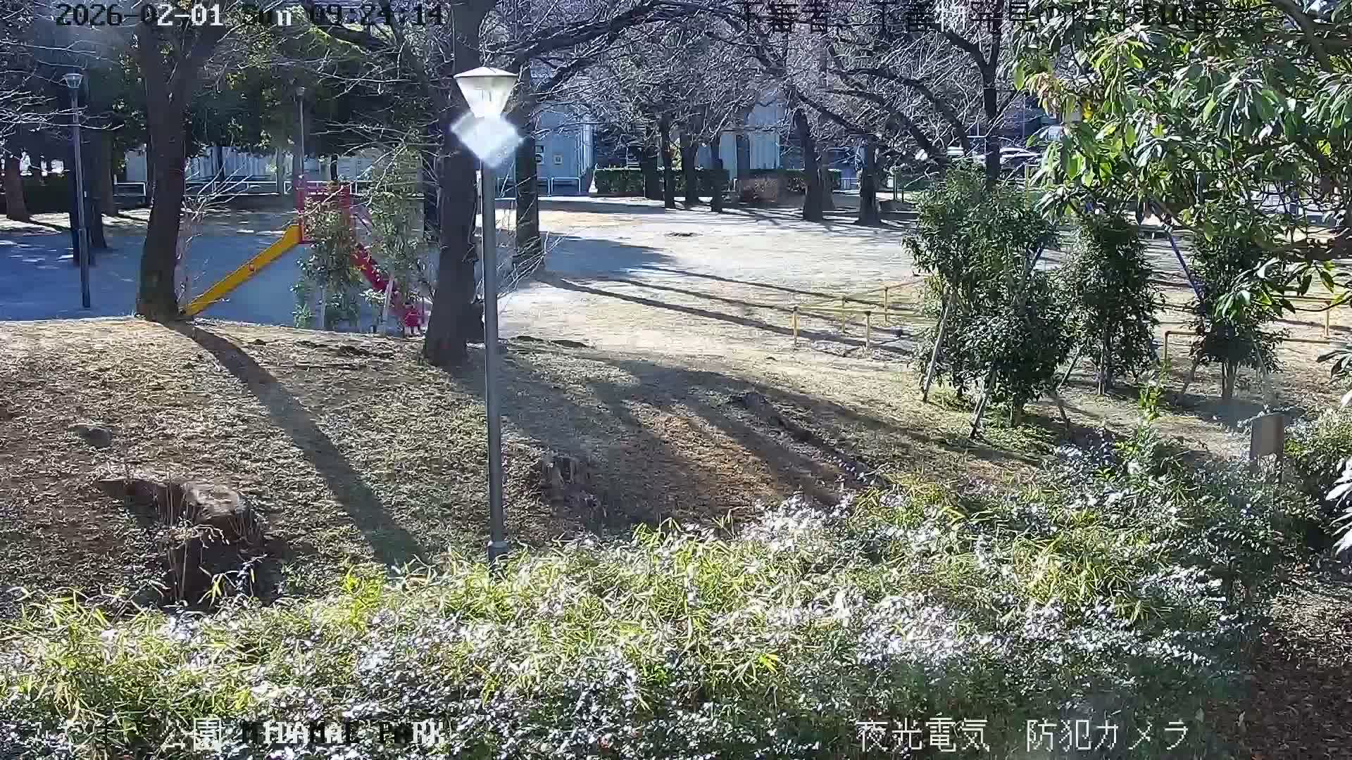 Tokyo, Yazaike, Adachi Kuritsu Midamae Park towards South ( 東京・谷在家・足立区立御大前公園南方面 ) Live Cam - 1 Chome, Yazaike, Adachi-ku, Tokyo, Kanto, Honshu, Japan