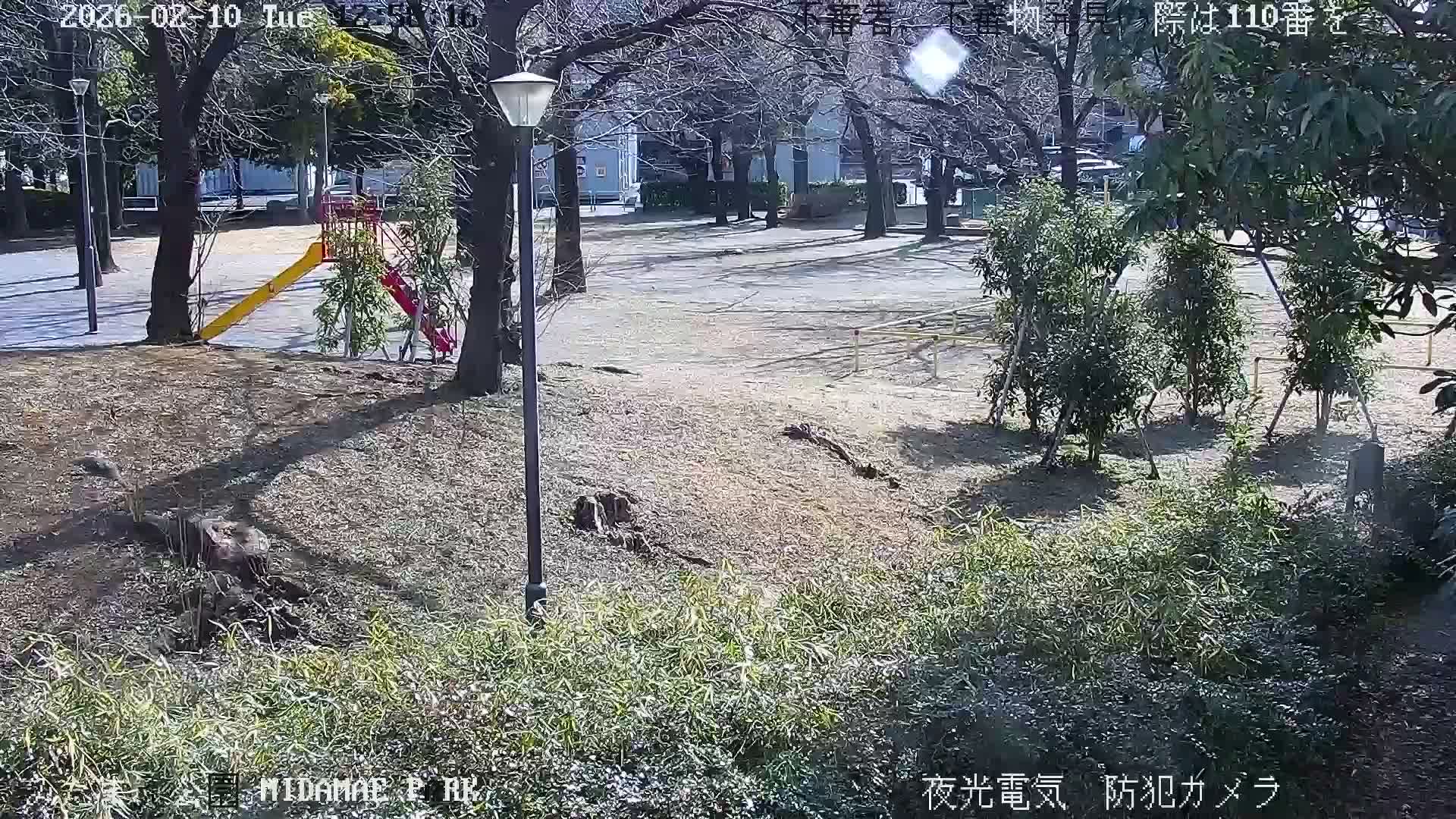 Tokyo, Yazaike, Adachi Kuritsu Midamae Park towards South ( 東京・谷在家・足立区立御大前公園南方面 ) Live Cam - 1 Chome, Yazaike, Adachi-ku, Tokyo, Kanto, Honshu, Japan