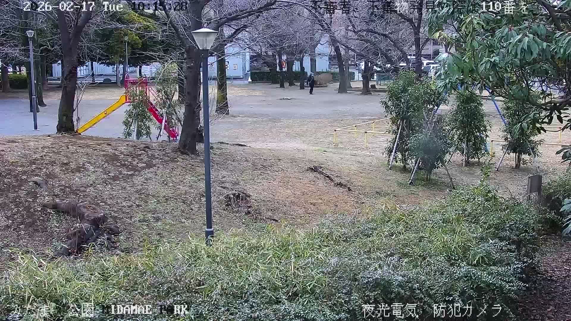 Tokyo, Yazaike, Adachi Kuritsu Midamae Park towards South ( 東京・谷在家・足立区立御大前公園南方面 ) Live Cam - 1 Chome, Yazaike, Adachi-ku, Tokyo, Kanto, Honshu, Japan