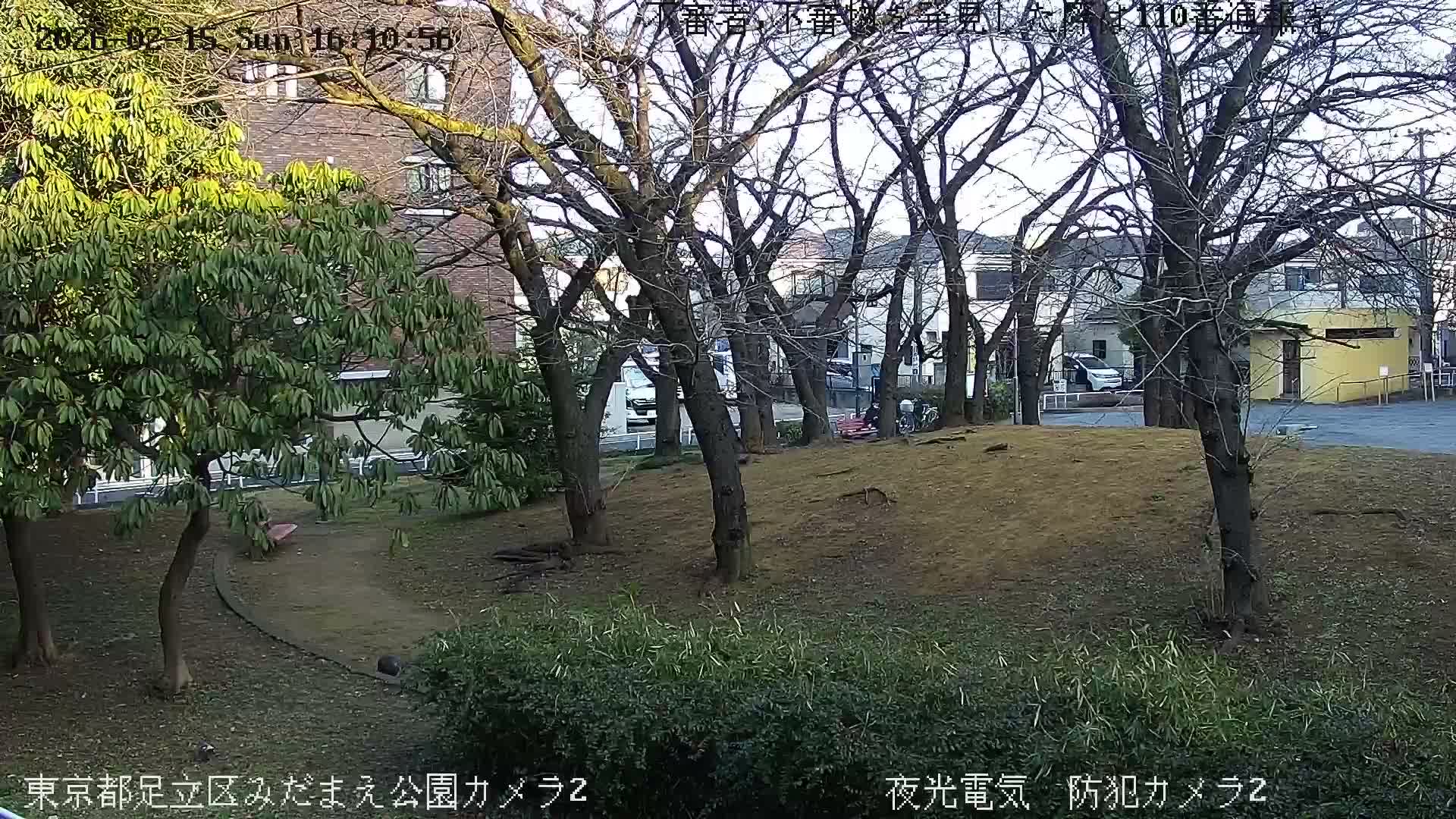 Tokyo, Yazaike, Adachi Kuritsu Midamae Park towards East ( 東京・谷在家・足立区立御大前公園東方向 ) Live Cam - 1 Chome, Yazaike, Adachi-ku, Tokyo, Kanto, Honshu, Japan
