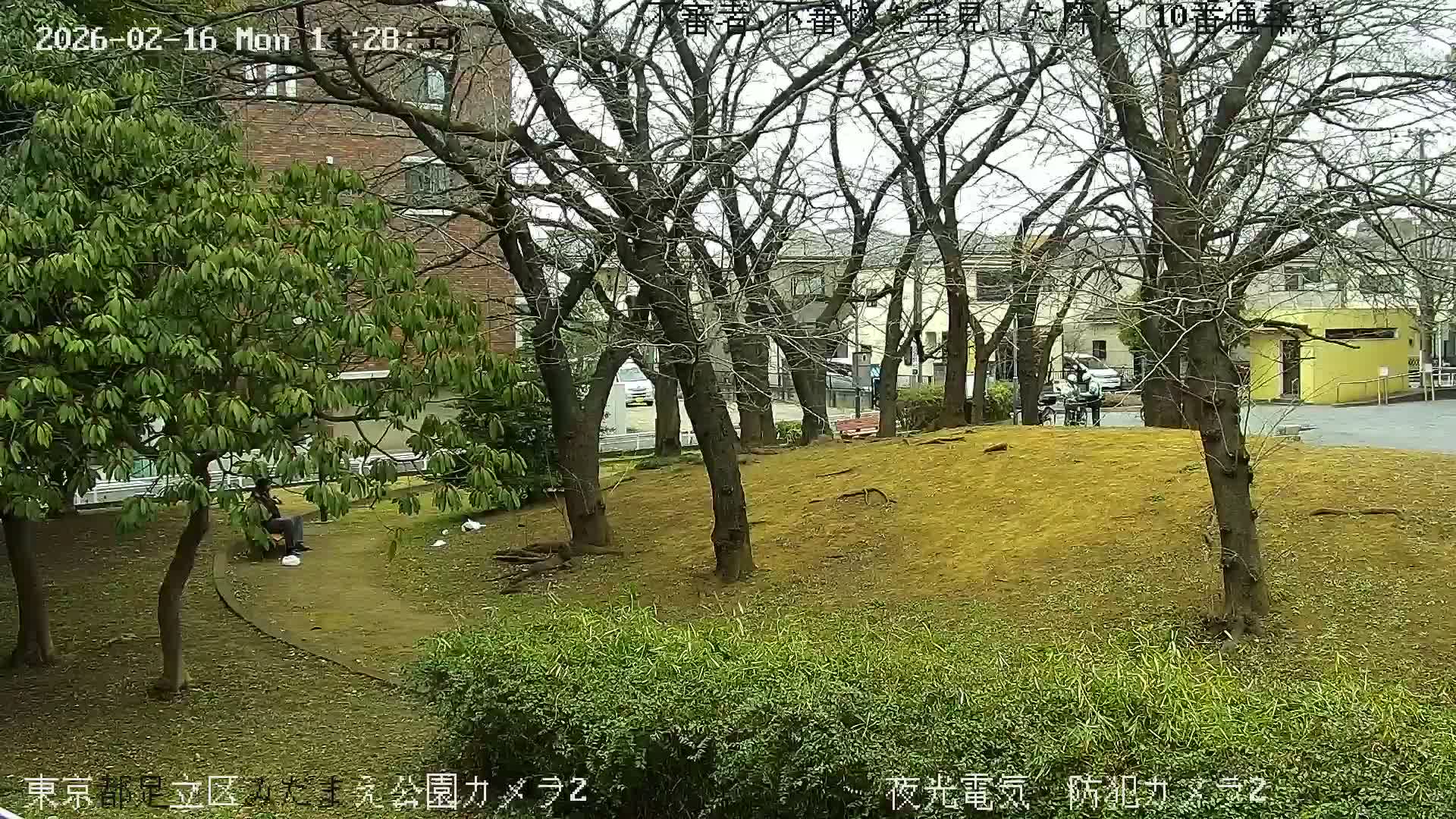 Tokyo, Yazaike, Adachi Kuritsu Midamae Park towards East ( 東京・谷在家・足立区立御大前公園東方向 ) Live Cam - 1 Chome, Yazaike, Adachi-ku, Tokyo, Kanto, Honshu, Japan