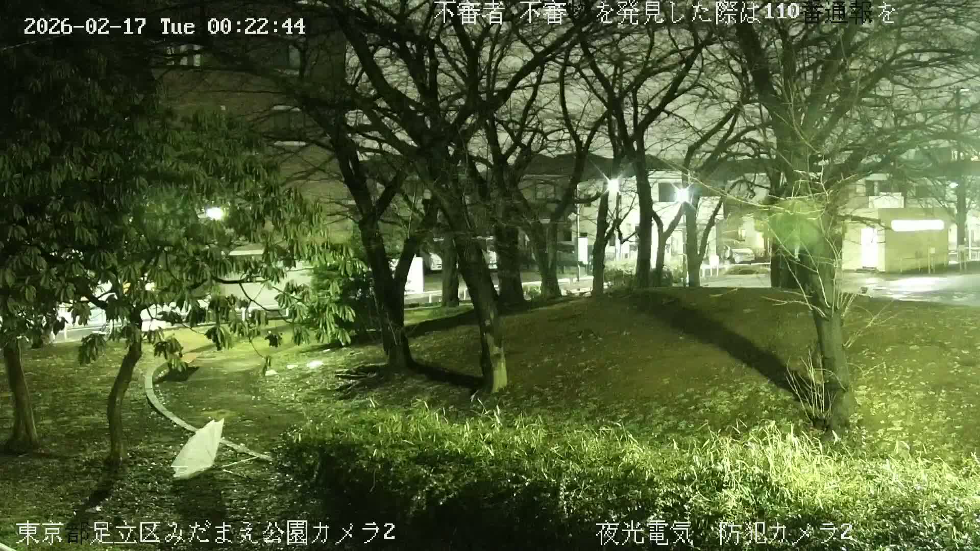 Tokyo, Yazaike, Adachi Kuritsu Midamae Park towards East ( 東京・谷在家・足立区立御大前公園東方向 ) Live Cam - 1 Chome, Yazaike, Adachi-ku, Tokyo, Kanto, Honshu, Japan