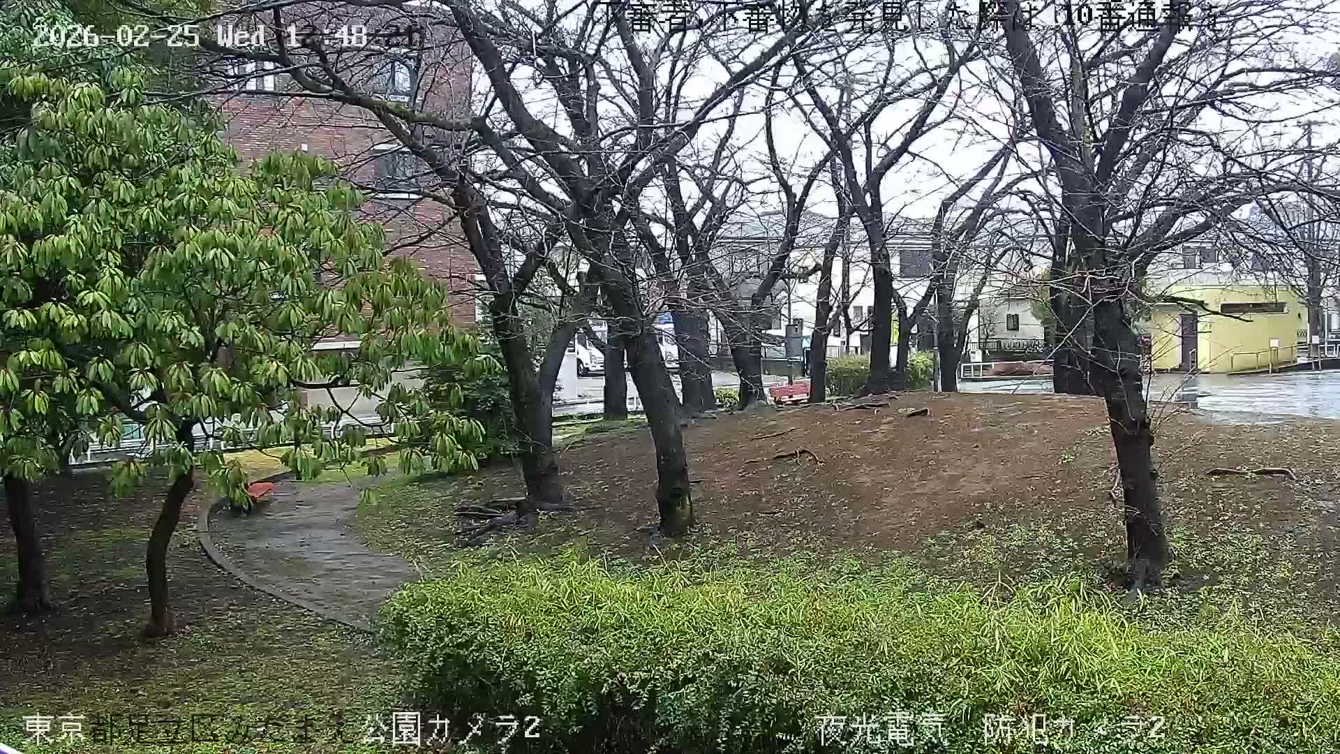 Tokyo, Yazaike, Adachi Kuritsu Midamae Park towards East ( 東京・谷在家・足立区立御大前公園東方向 ) Live Cam - 1 Chome, Yazaike, Adachi-ku, Tokyo, Kanto, Honshu, Japan