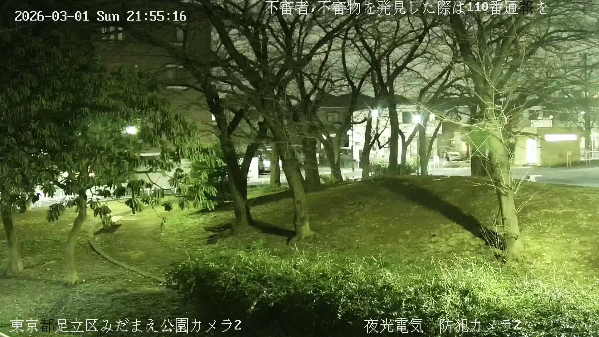 Tokyo, Yazaike, Adachi Kuritsu Midamae Park towards East ( 東京・谷在家・足立区立御大前公園東方向 ) Live Cam - 1 Chome, Yazaike, Adachi-ku, Tokyo, Kanto, Honshu, Japan