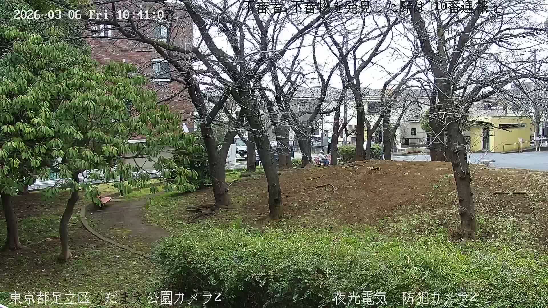 Tokyo, Yazaike, Adachi Kuritsu Midamae Park towards East ( 東京・谷在家・足立区立御大前公園東方向 ) Live Cam - 1 Chome, Yazaike, Adachi-ku, Tokyo, Kanto, Honshu, Japan