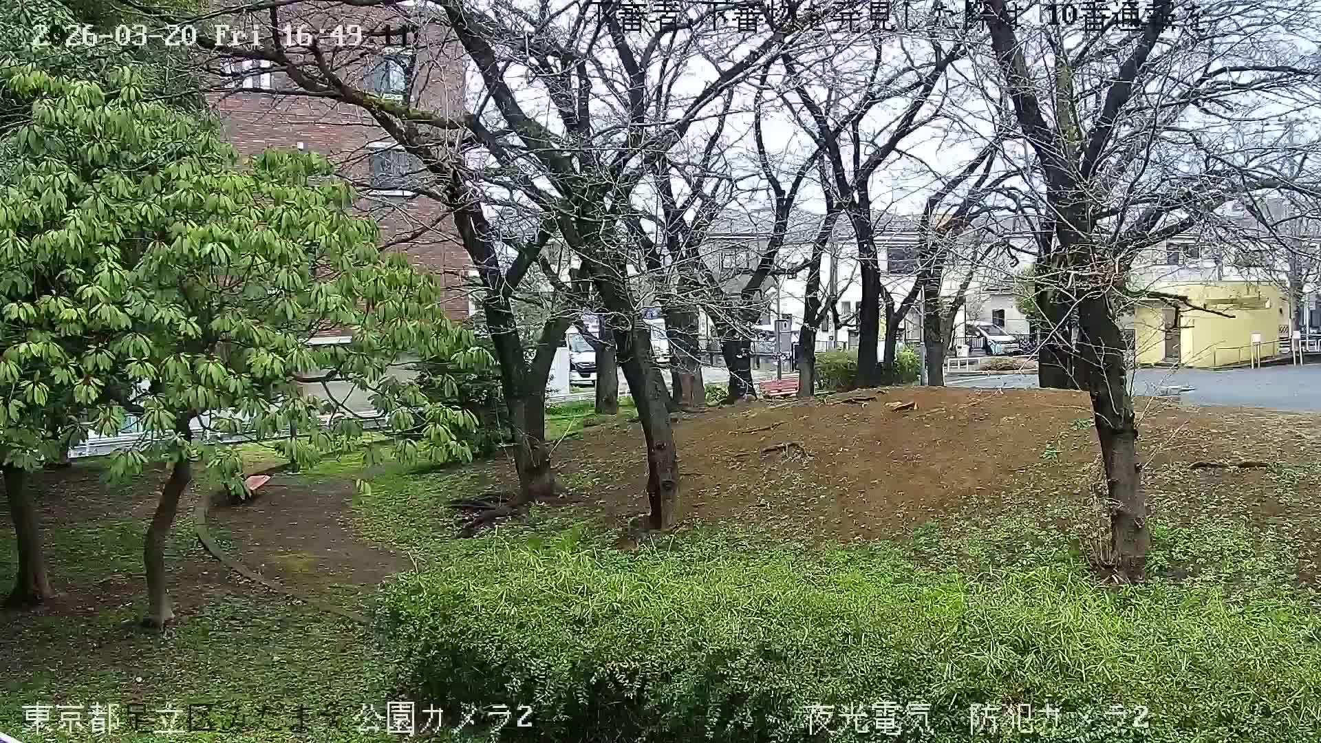 Tokyo, Yazaike, Adachi Kuritsu Midamae Park towards East ( 東京・谷在家・足立区立御大前公園東方向 ) Live Cam - 1 Chome, Yazaike, Adachi-ku, Tokyo, Kanto, Honshu, Japan