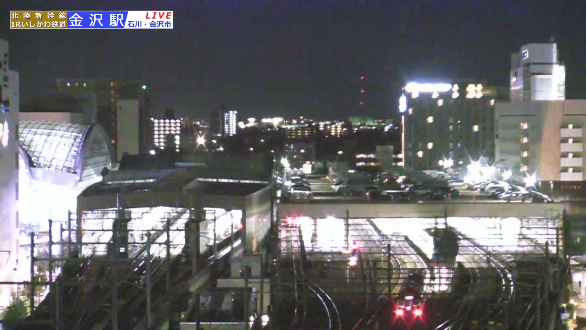 Ishikawa, Kanazawa Station & South Kanazawa Skyline View  ( 石川県、金沢駅と南金沢のスカイラインビュー ) Live Cam   - Kinoshinbomachi,  Kanazawa, Ishikawa, Chūbu, Honshu, Japan