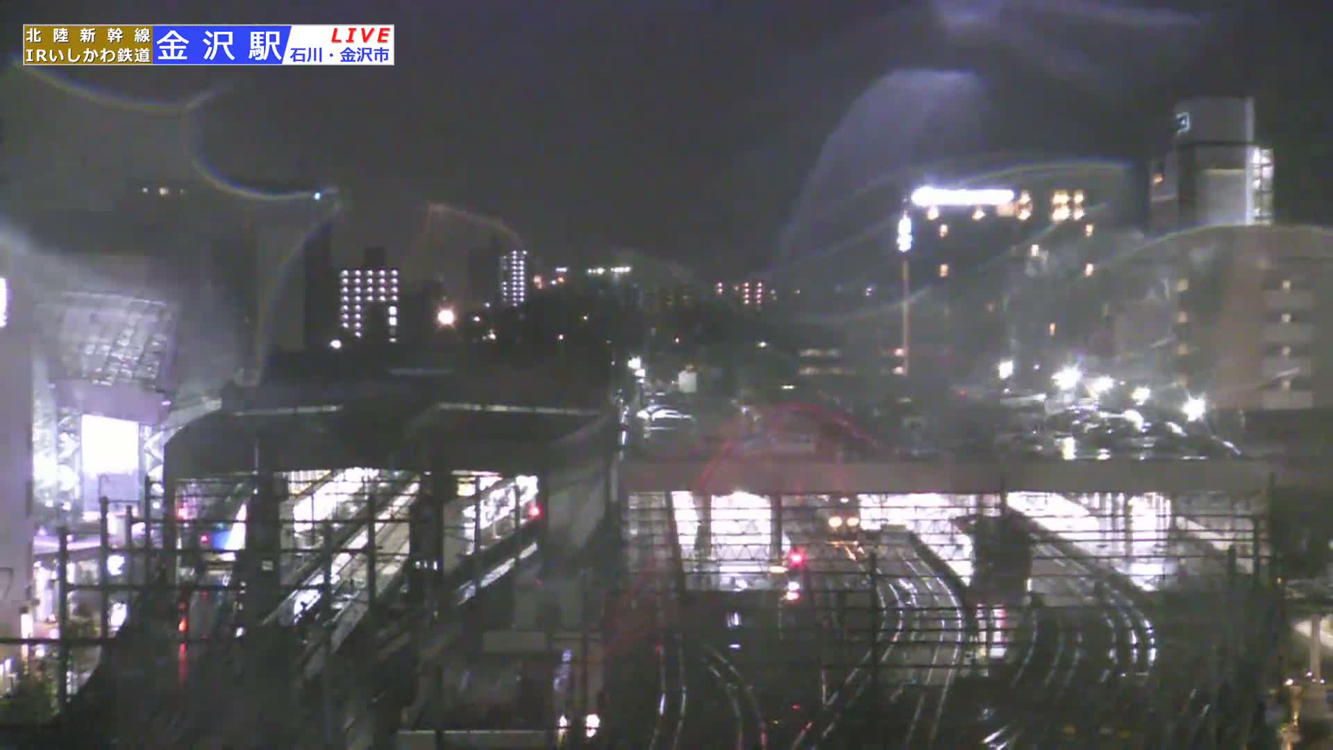 Ishikawa, Kanazawa Station & South Kanazawa Skyline View  ( 石川県、金沢駅と南金沢のスカイラインビュー ) Live Cam   - Kinoshinbomachi,  Kanazawa, Ishikawa, Chūbu, Honshu, Japan